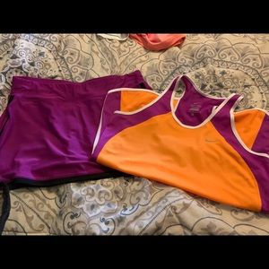 Nike Dri adult Tank and Skort-M